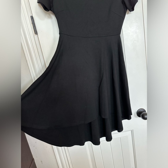 Scoop Neck, High Low Cocktail Dress - Picture 2 of 7